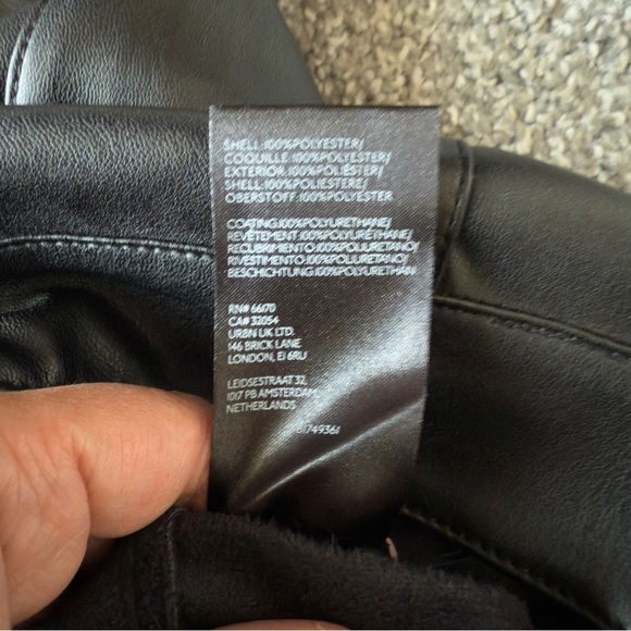 Free People Uptown Faux Leather Flare Pants Black | Size 4 & 12 - Picture 4 of 5